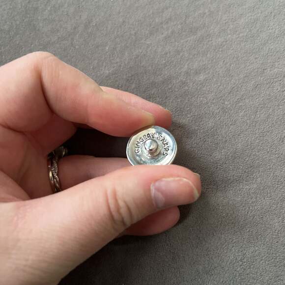 Ginger Snaps Turquoise Interchangeable Jewelry Snap Button - Picture 4 of 5